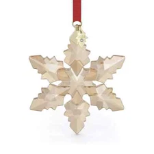 Swarovski Crystal Annual Edition 2024 Festive Ornament, Gold, 5674349- US seller