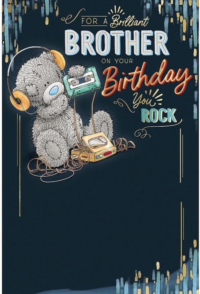 Me to You Brilliant Brother Birthday Card Tatty Teddy
