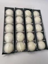 20pcs White Floating Candles Table Decorations Tiny Burning Wedding Parties