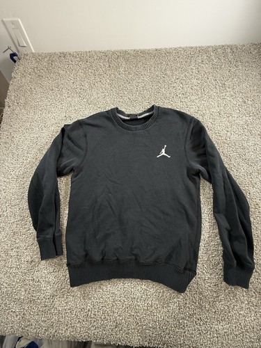 Air Jordan, Vintage Nike Air Jordan Jumpman Crewneck Black Mens Size Medium Sweater