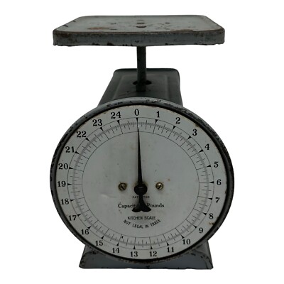 Hanson Bros Antique 24 LB Country Store Kitchen Scale Chicago USA