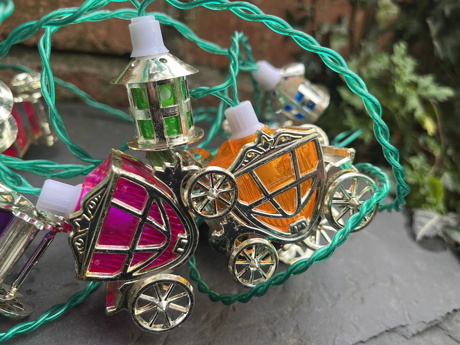 Vintage Christmas Pifco Cinderella Tree String Lights Fully Working eBay