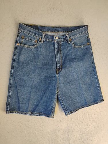 Levis 550 Herren Shorts 36 Blau Bermuda Einfarbig 5 Taschen Medium Wash Denim - Bild 2 von 10