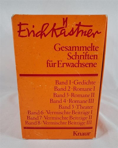 Gesammelte Schriften Fur Erwachsene Collected Writings For Adults Erich Kastner - Picture 2 of 6