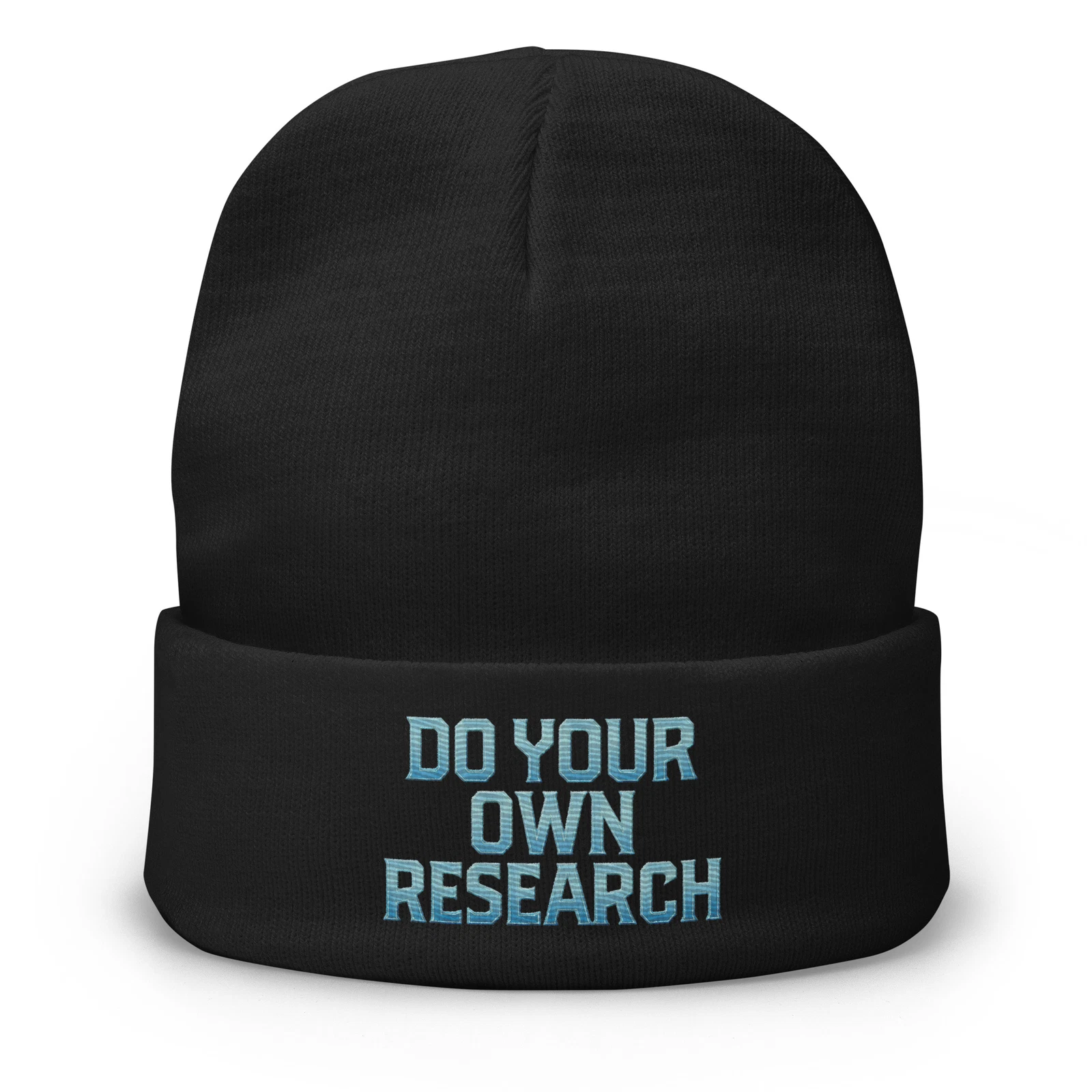 Do Your Own Research Beanie – Embroidered Cuffed Crypto Hat for Bitcoin