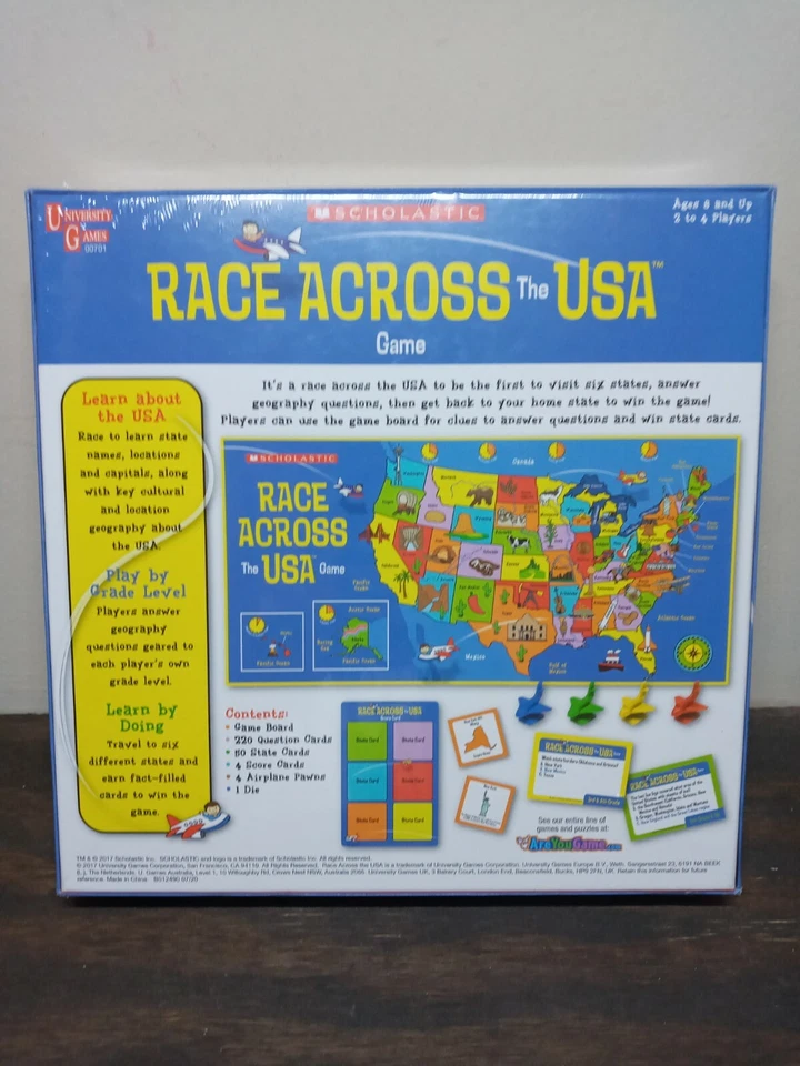 @@Scholastic Race Across America Juego Juegos Universitarios Nueva Enseñanza Educativa@ Foto 2 de 4