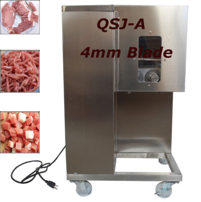 TECHTONGDA QSJ-A Shredded Meat Cutting Machine 4mm Blade with Double Motor 110V
