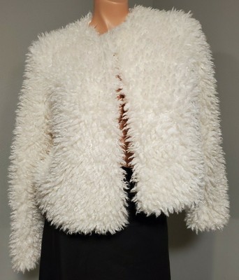 white furry jacket forever 21