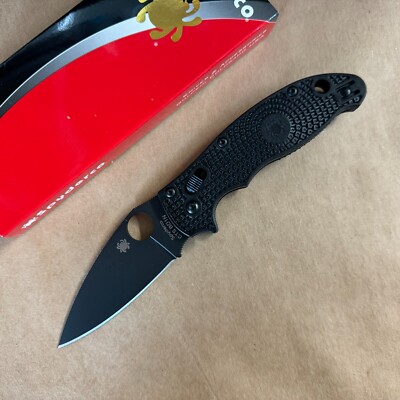 Spyderco Manix 2 Lightweight Black/Black Blade (C101PBBK2) - Authorized Dealer