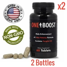One Boost Testosterone Booster - Over All Well-Being , Energy & Libido 2 Pack