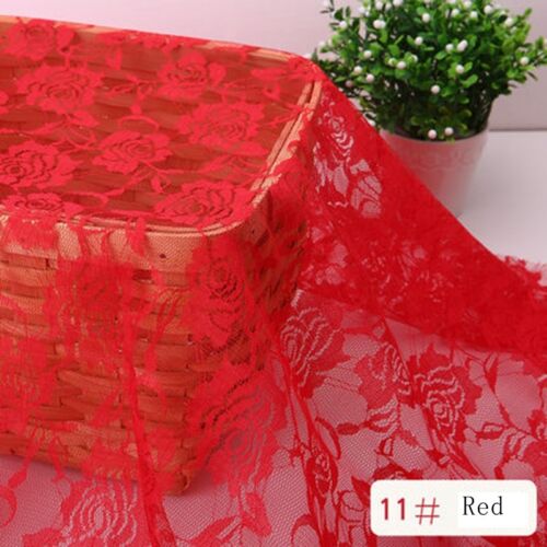 Rose Spitze Stoff 50cm*150CM Kleidung Vorhang Moskitonetz Haustextilien Kunst - Bild 23 von 25