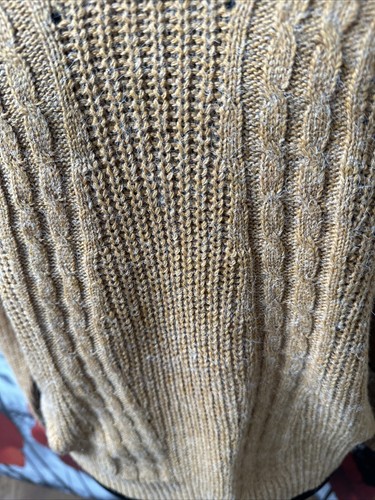 Jumper Size 12-14 New Camel Colour M-l Criss Cross Back - Picture 3 of 10