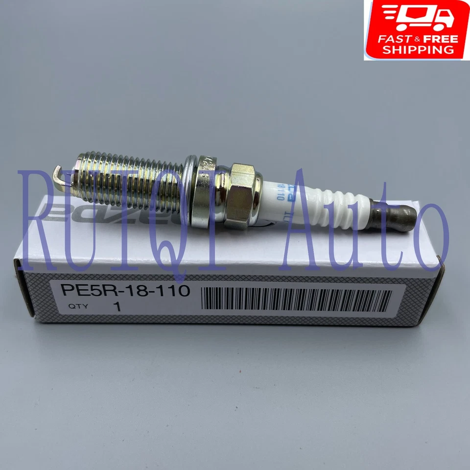 MAZDA Genuine OEM Spark Plug Set of 4 PE5R-18-110 ILKAR7L11 For CX-3 CX-5 CX-30 - Image 3 of 4