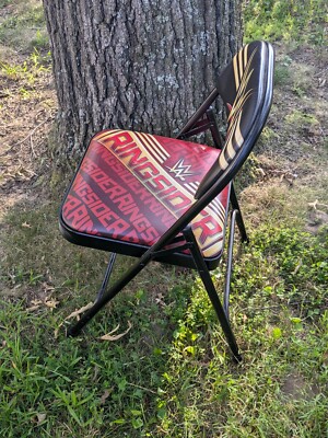 2019 WWE WWF Ringsider Black Folding Chair Wrestling 662206 FC 604