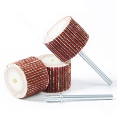 Mounted Flap Wheels 1″ X 1″ With 1/4″ Shank, 80 Grits Aluminum Oxide For Remove Rust And Weld Burr Fit For Most Of Drill 10 Pack - View #9