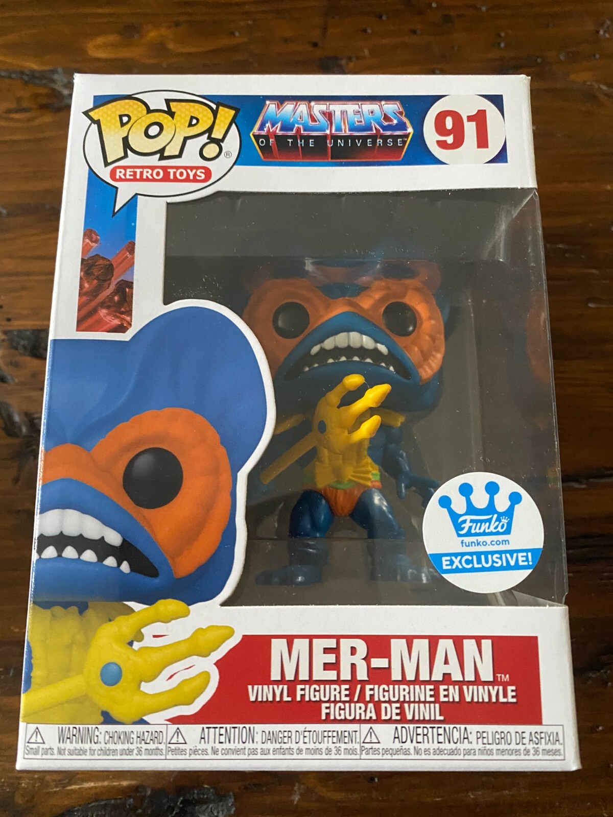 Funko Pop Vinyl MOTU Masters of the Universe Mer-Man Exclusive Vaulted C9+ Condition