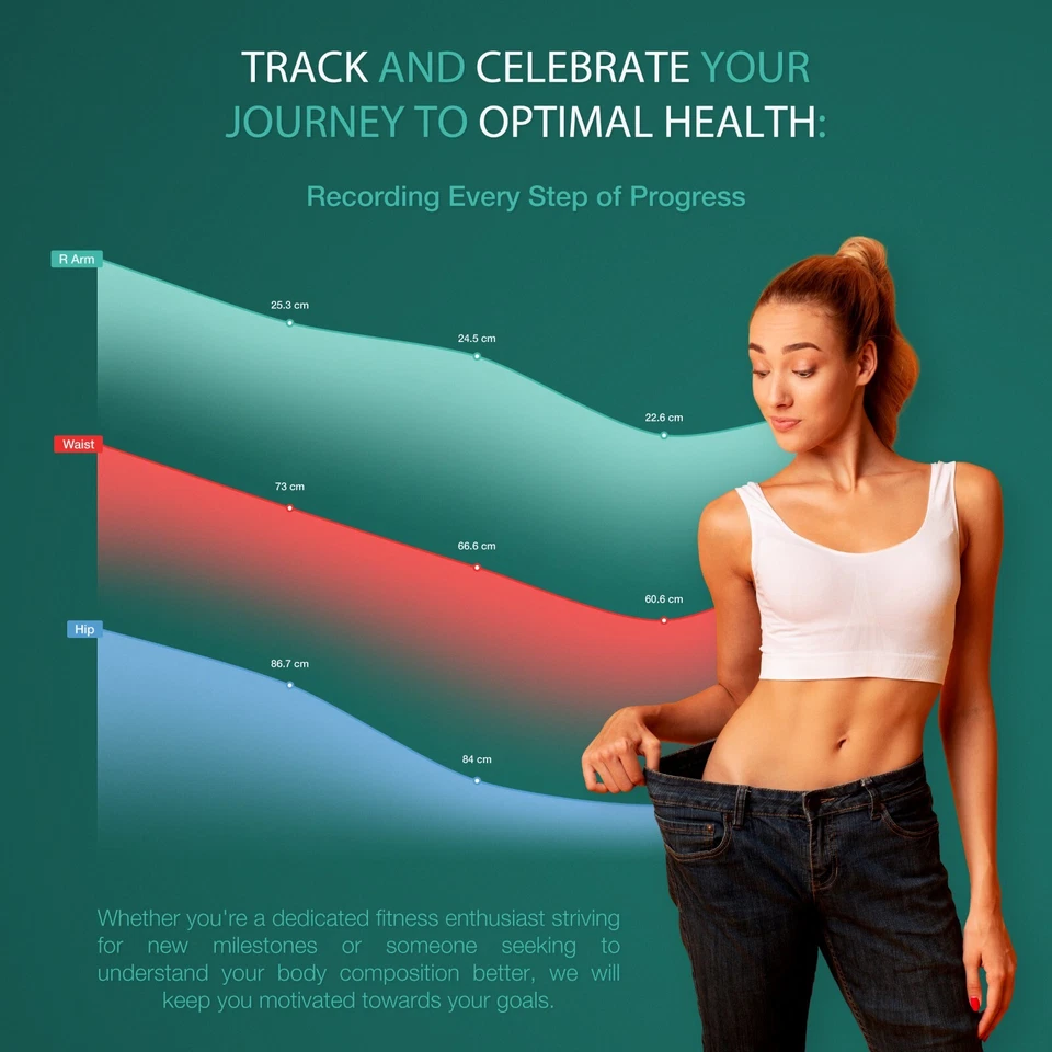 Bisonbody Body Measuring Tape for Weight Loss Bluetooth connection App - Image 4 of 4