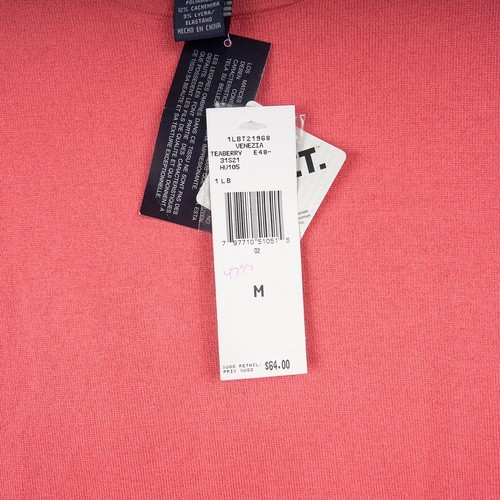 JONES NEW YORK Sweater Set Womens PM Cardigan Shell Twin Set Coral Silk Cashmere - Picture 8 of 19