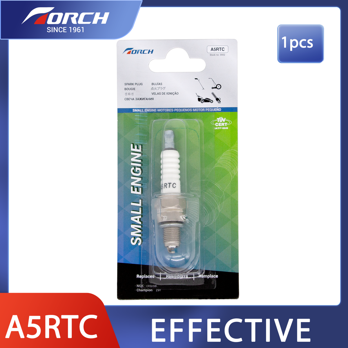 TORCH A5RTC Spark Plug Replacement for DENSO U20FSU IUF22