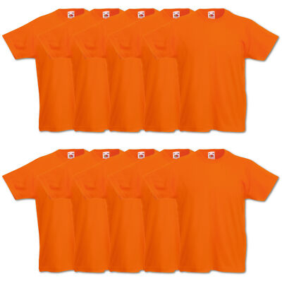 10er Fruit of the Loom Kinder T-Shirt Valueweight Shirt 104 116 128 140 152 164