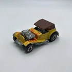 Vintage 1974 Hot Wheels Redline Sir Rodney Roadster Yellow w/Brown Top Hong Kong