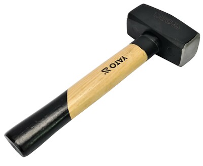 Fäustelhammer Schlosserhammer Vorschlaghammer 1 kg Profi Plattenhammer Holzstiel