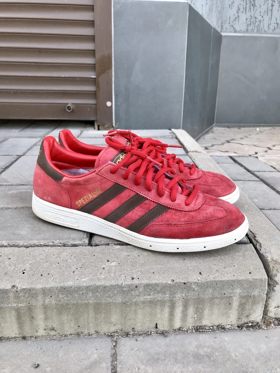 Adidas Handball Spezial Trainers Red/White - 80s Casual Classics