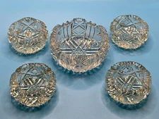 ABP Salts. Master Salt with Four Individuals. Ca. 1885. Very Nice Set!