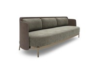 Modernes Sofa 3 Sitzer Wohnzimmer Polster Textil Luxus Couch 228Cm Stoff