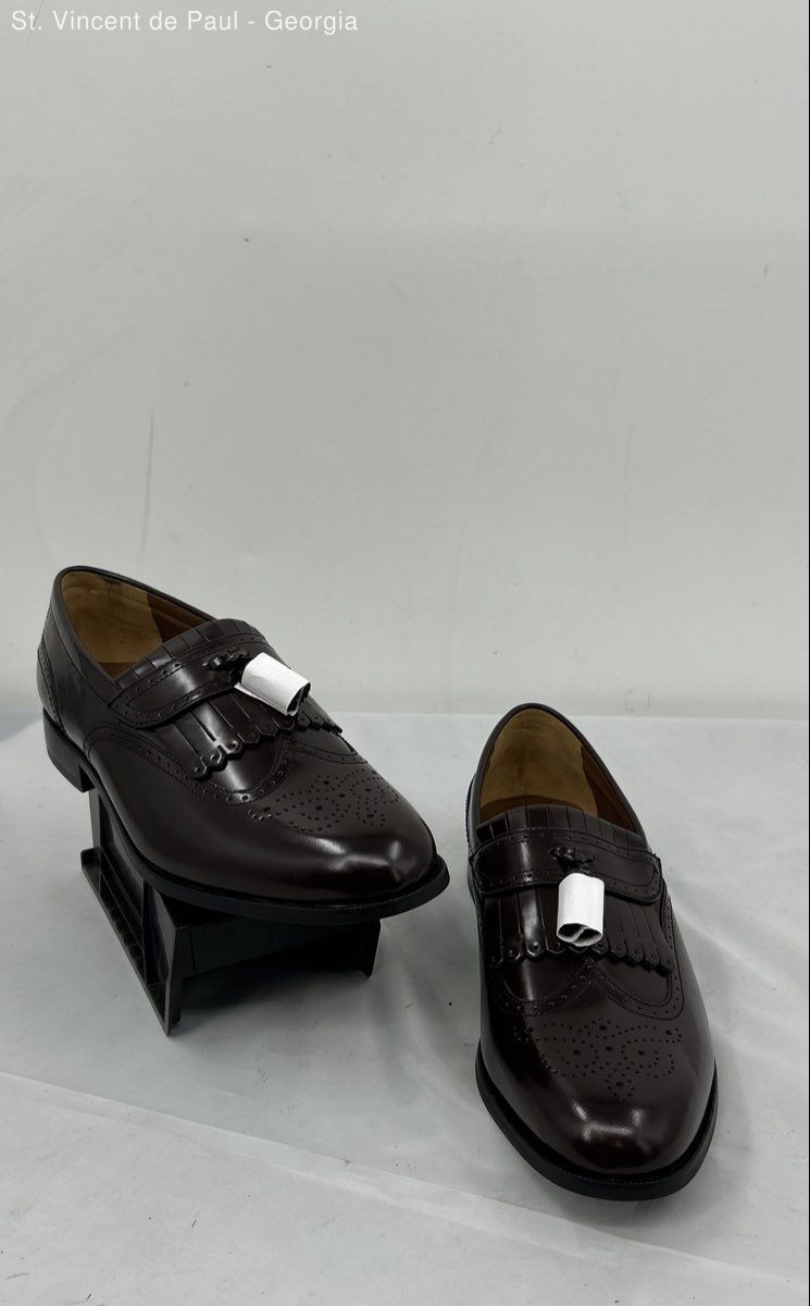 Florsheim Imperial Tassel Wingtip Dress Loafer Brown 10 E #1259 vintage florsheim royal imperial Wingtip pebble grain brown  main image 4