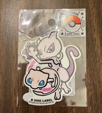 B SIDE LABEL Pok mon Mewtwo  Mew Vinyl Anime Sticker Multicolor