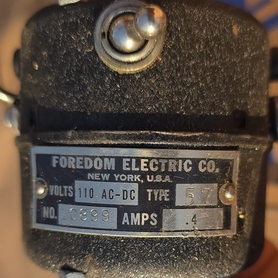 Vintage Foredom Electric Co Type 57 Flexible Shaft Rotary Tool 110V .4A USA