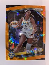 2025 Panini Prizm WNBA Orange Cracked Ice Prizm #92 Angel Reese