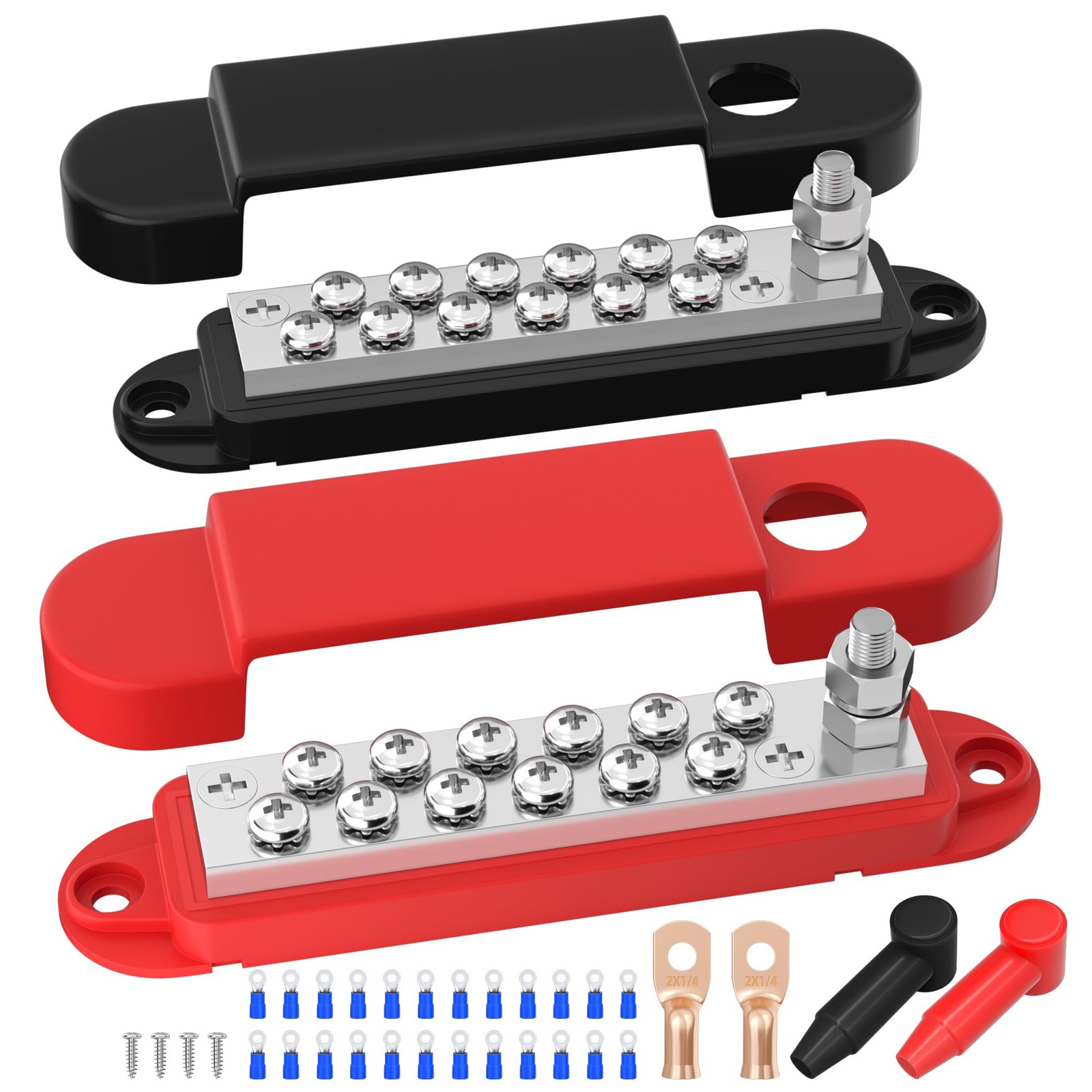 RVBOATPAT Power Distribution Block 12V 150A 1/4