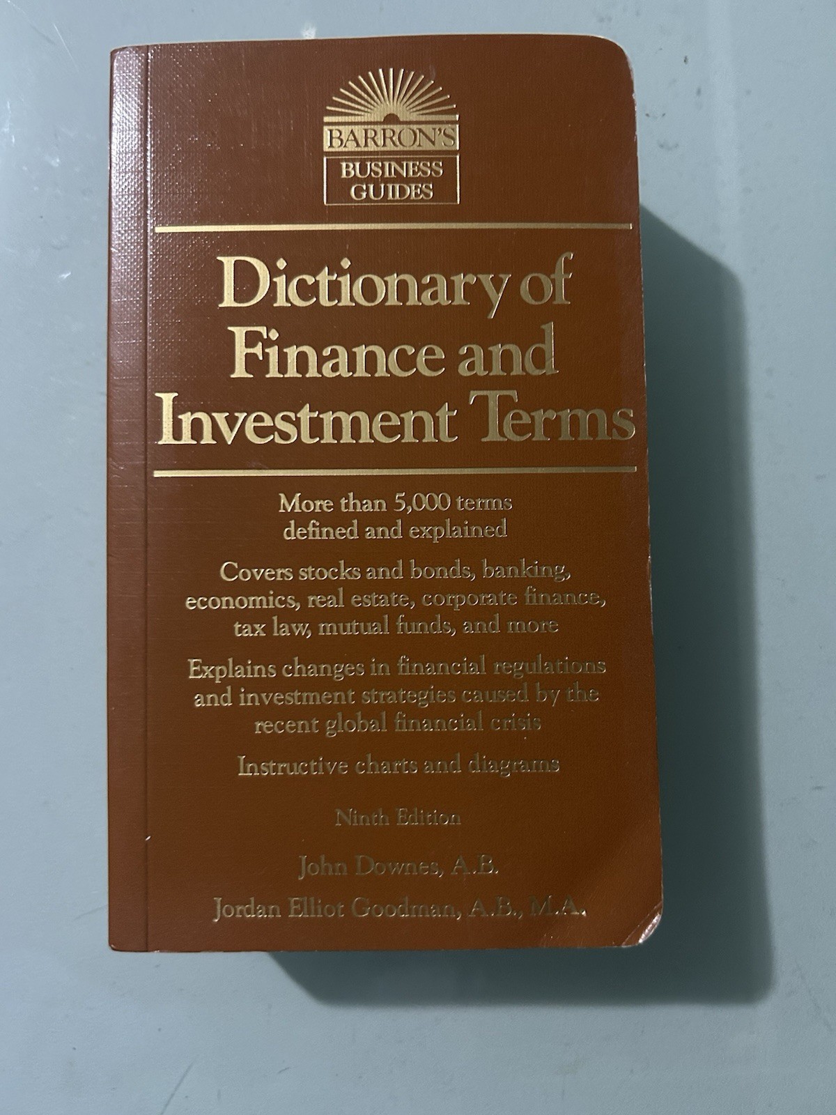 Dictionary of finance and investment terms by jordan elliot goodman and john...