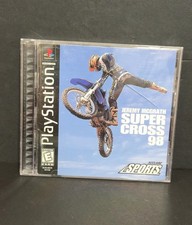 Jeremy McGrath Supercross 98 PS1 PlayStation Black Label CIB Manual
