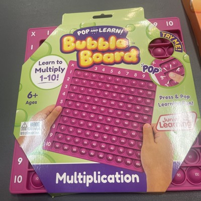 Junior Learning Multiplication Pop and Learn Bubble Board New