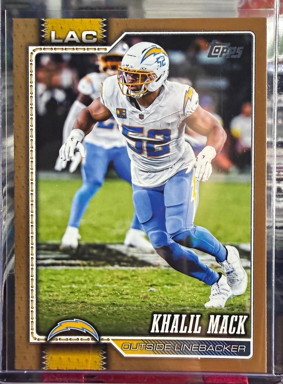 2026 Topps Khalil Mack Los Angeles Chargers #108 Serial Numbered 1322/2026