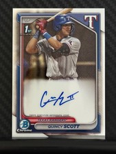 QUINCY SCOTT 2024 Bowman Chrome 1st Autograph Auto #CPA-QS