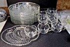Vintage Federal Glass HOMESTEAD Hospitality Snack Sets - 10 Sets (20pcs)