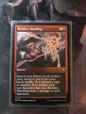 MTG Reckless Handling FOIL Etched March of the Machines: Aftermath MAT 0119 NM