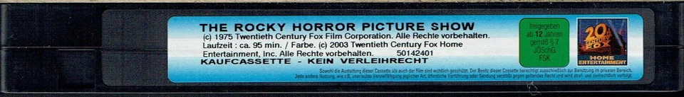 (VHS)  Videokassette - Rocky Horror Picture Show - Tim Curry, Susan Sarandon - Bild 3 von 3