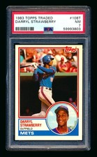 1983 TOPPS TRADED #108T DARRYL STRAWBERRY RC METS YANKEES DODGERS ROOKIE PSA 7!