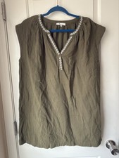 Madewell Womens Mini Shirt Dress Lightspun Cover Up Olive Green Small