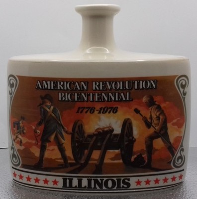 Early Times Distillery Decanter, American Revolution Bicentennial 1976, Illinois