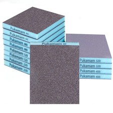 12 Pack Sanding Sponge, Washable and Reusable 60/80/120/220/320/400 Grit