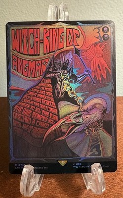 MTG Witch-king of Angmar Borderless Poster Foil The Lord of the Rings LOTR 736