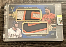 2024 Topps Triple Threads Dual Jumbo Sappire Alvarez Altuve JERSEY PATCH /3