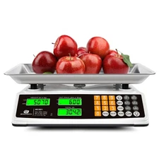 Price Computing Scale 88lb/40kg Commercial Food Scale for Produce Meat with S...