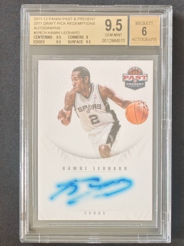 Kawhi Leonard Autograph #14 card